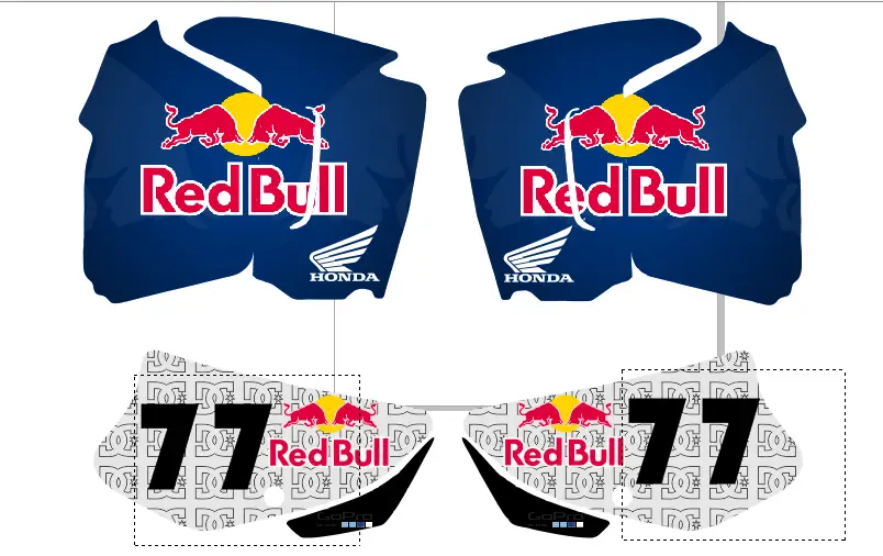 Red Bull Kit gráfico XR200